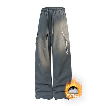 Calças de Caminhada Masculinas Inverno Quente Impermeáveis Corta-vento Refletivas para Escalada Acolchoadas Grossas para Camping Esqui Trekking Esportivas