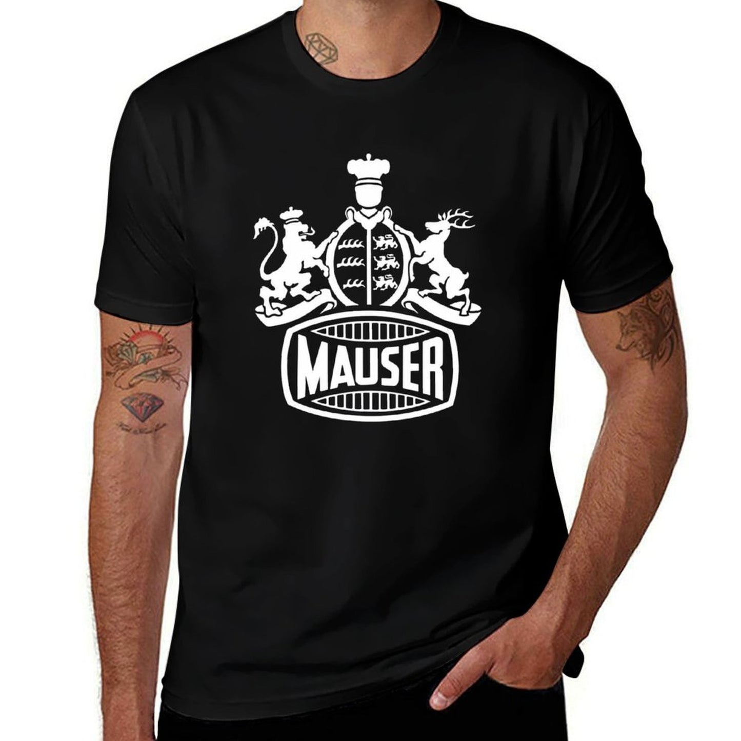 high t quality shirt T-Shirt cotton man brand man Crest t shirt t man Mauser shirts T-Shirt plain high quality luxury