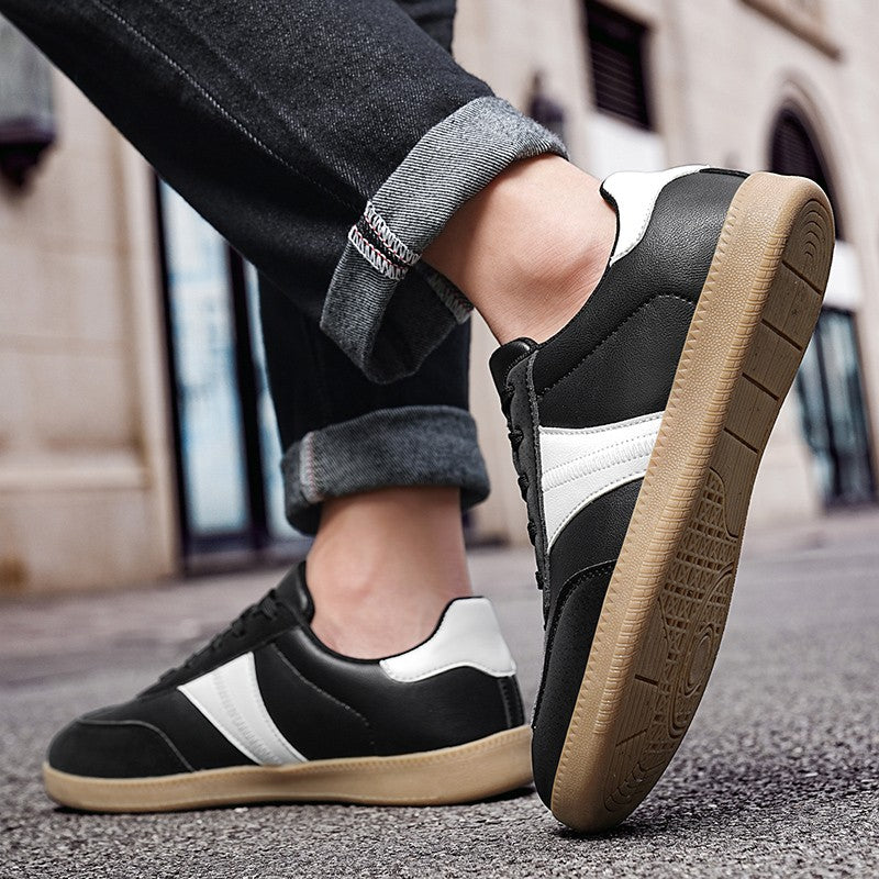 Oiaano Unisex Barefoot Men Leather Black Shoes Women Sneakers Platform Zero Drop Fashion Comfort Lightweight Breathable Walking