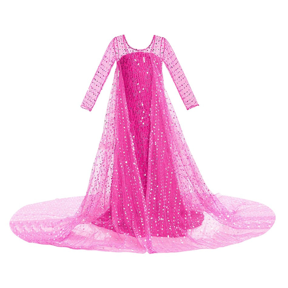 Halloween Festival Celebrations Elsa Multiple Styles and Occasions Cosplay Dress Sequin Decoration Elegant Charming Evening Gown