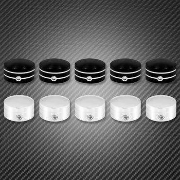 Motorcycle Rear Sprocket Flat Bolt Cap Cover Kit Black/Chrome For Harley Touring Road King Street Glide Sportster XL 883 Softail