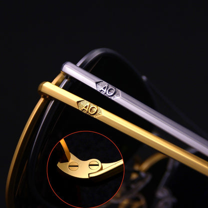 1pcs/3pcs Pilot Fashion Glasses Men Top Quality Brand Designer Tempered Glass Lens AO Pilot Fashion Glasses For Women Male