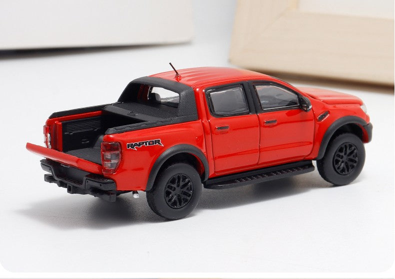 MK Miniaturas Liga Fundida 1/64 Ford Ranger Raptor Modelo de Carro Decoração Estática Brinquedos Colecionáveis de Presente