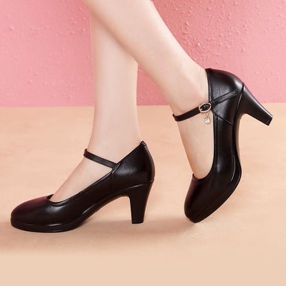 Salto Alto Feminino, Sapatos Femininos de Luxo para Festa Salto Médio 35-41