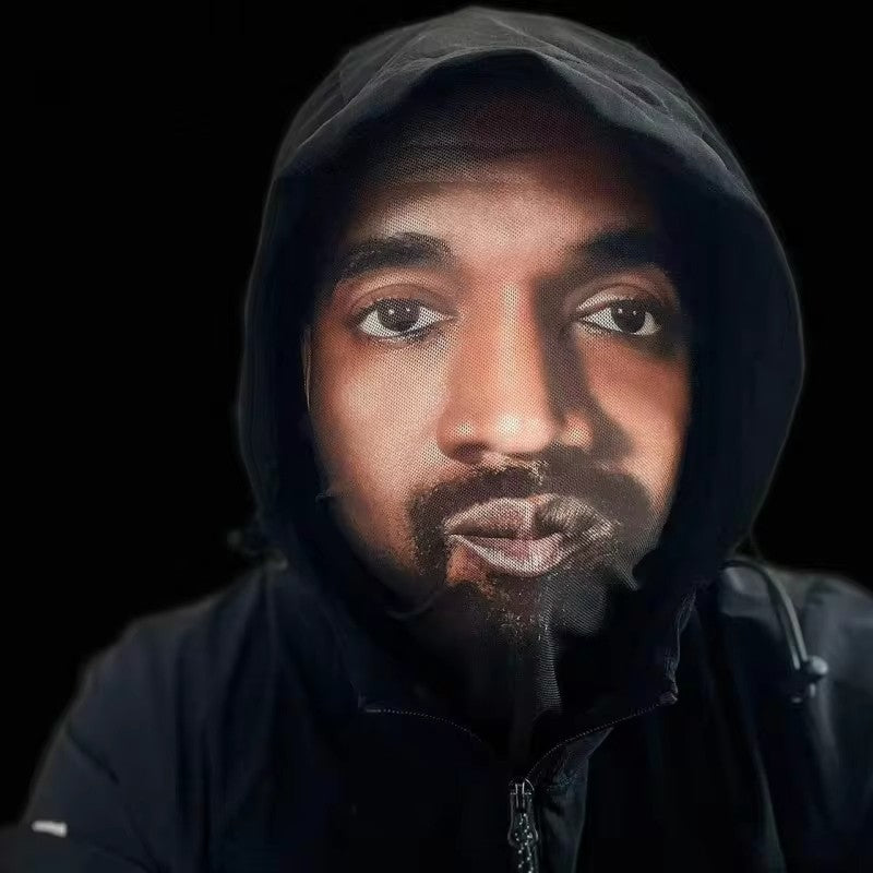 Full Face Mask Celebrity Ball-game Star Face Mask Simulation kanye Shiesty Mesh Mask For Men Party Supplies Cosplay Props NoveL