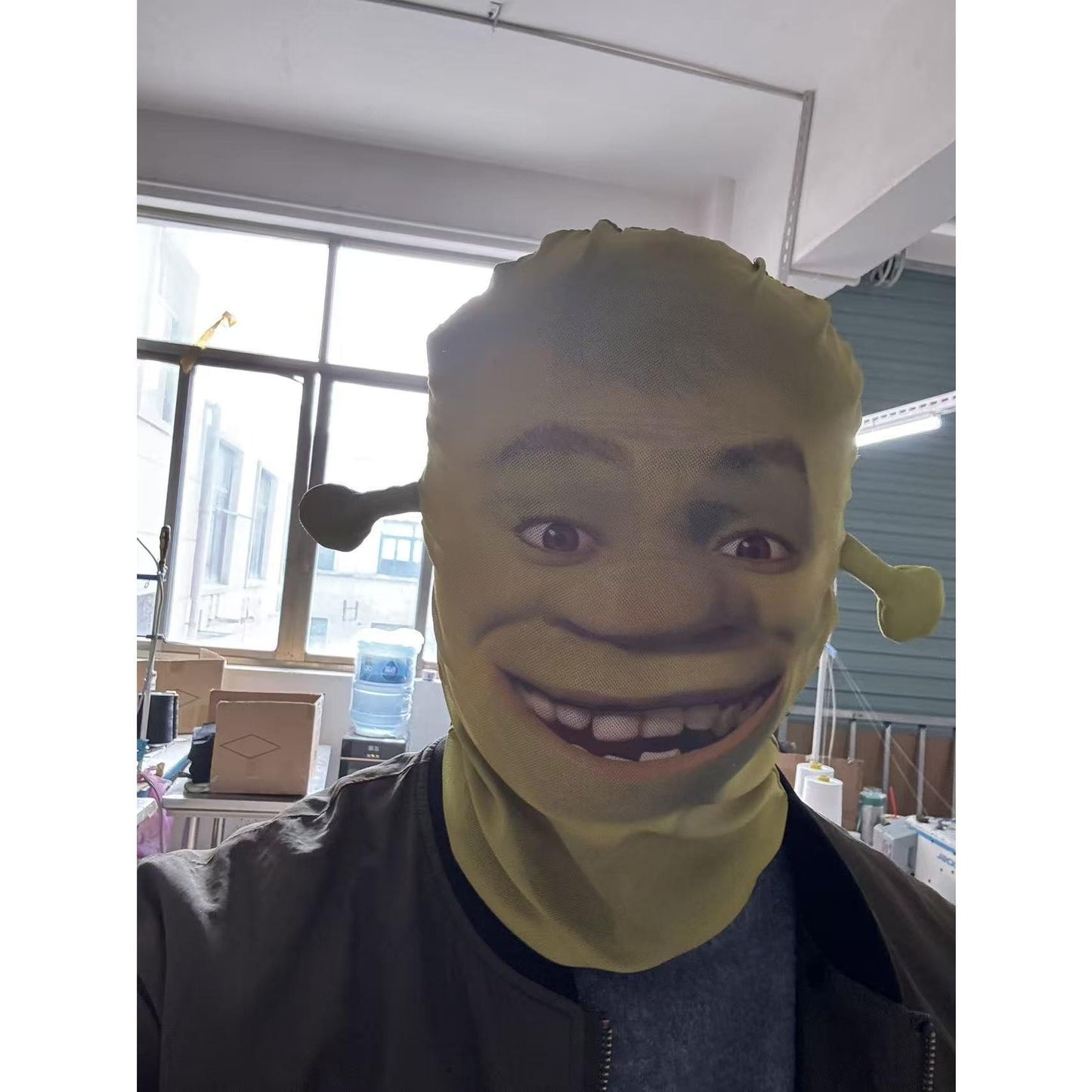 ?Shrek?3D Full Face Mask, Breathable, Party Funny Headgear Mask