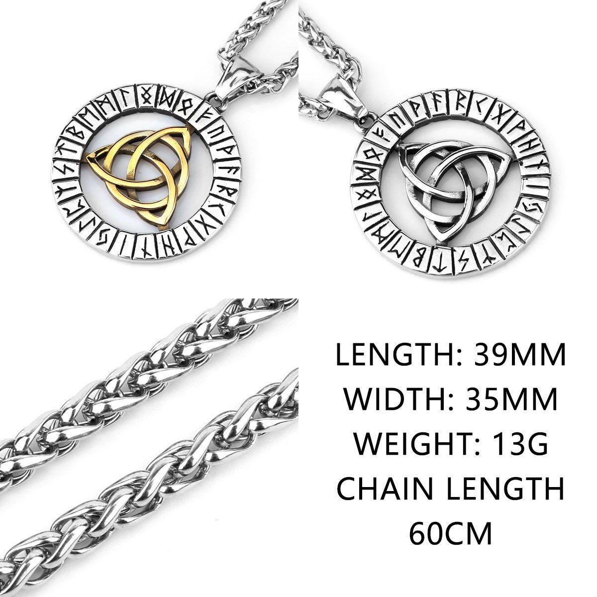 Colar Nórdico Vikings Árvore da Vida Odin Vários Homens Amuleto Celta Pingente Aço Inoxidável Charm Vintage Joias Punk Atacado