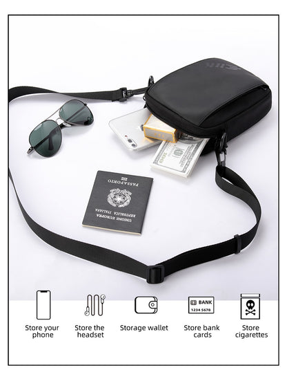 Heroic Knight Casual Men's Shoulder Bag 6.5" Phone Woman's Crossbody Bag Waterproof Men Chest Bag Outdoors Unisex Travel Pack