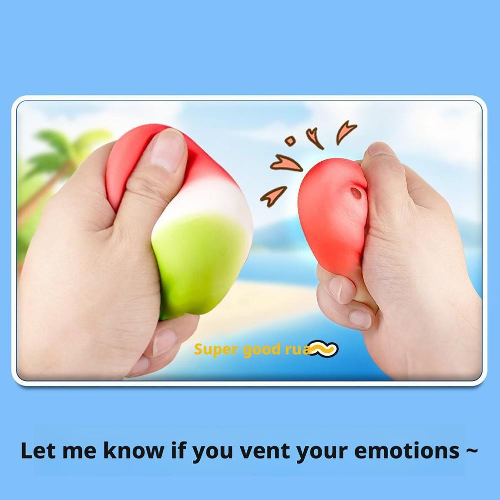 2026 New Squishy Watermelon Fidget Toy Stress Reliever Funny Pressure Reducer Prop Anti-Stress Slow Rising Fruit Pinch Squeeze