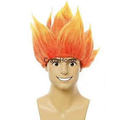 Halloween Adult Men Z Cosplay Saiyan Wigs Goku Anime Costume Party Dress Up Youth Flame Blue Yellow Green Red Wig Carnival Hair