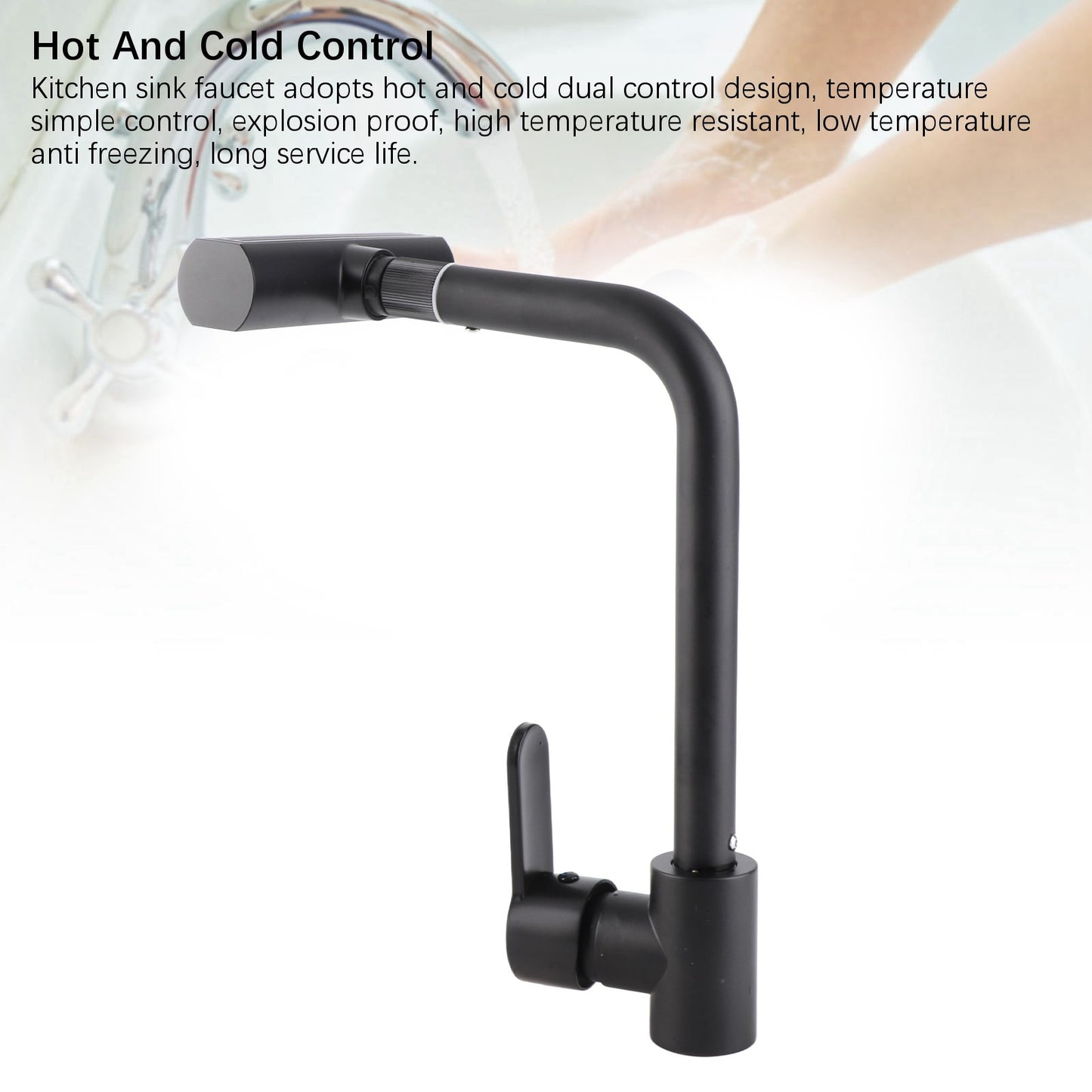 Clearance Deal Sink Faucet Rotatable 3Function Sprayer Single Handle Hot Cold Water Kitchen Faucet Easy Install for Home Fixture