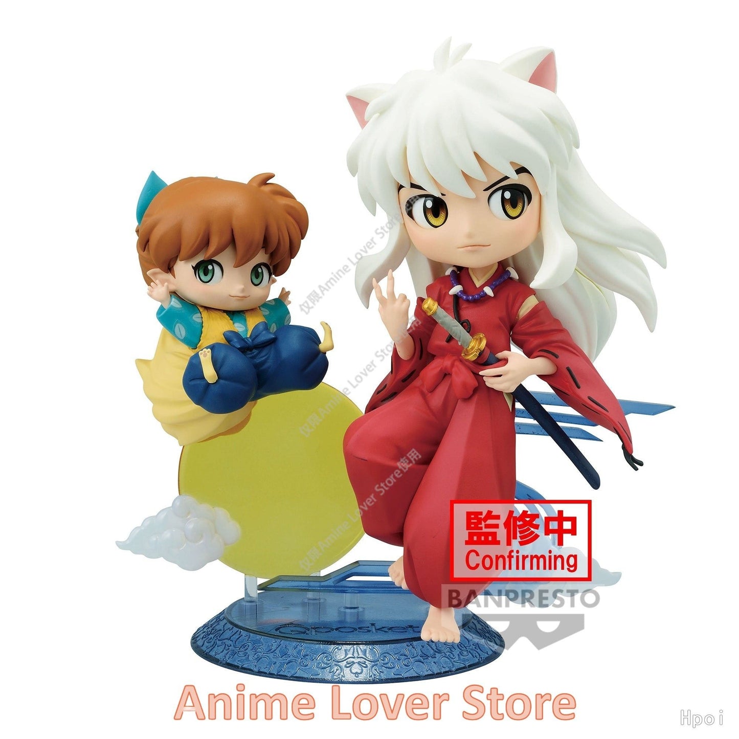 Em estoque Bandai Banpresto Original Q Posket Inuyasha Sesshoumaru Higurashi Kagome Miroku shippou Anime Figure Brinquedos presente