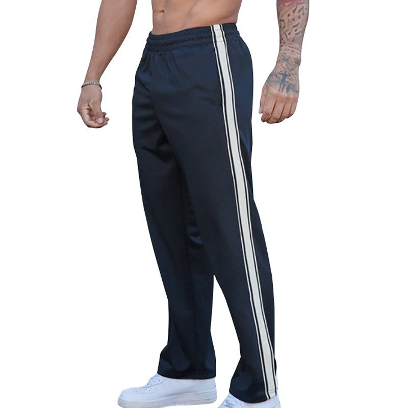 2024 Outono Europa E Estados Unidos Nova Moda Calça Reta Masculina Americana Solta Esporte Estampada Calça de Rua Combinando