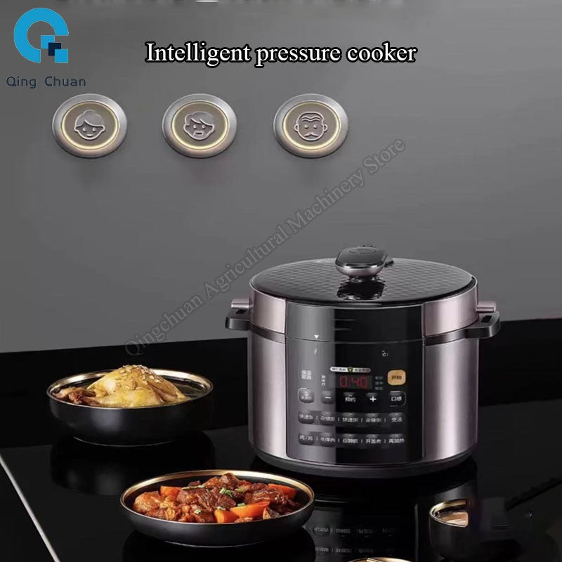 Panela de pressão elétrica, automática, dupla cuba, multifuncional, para uso doméstico
