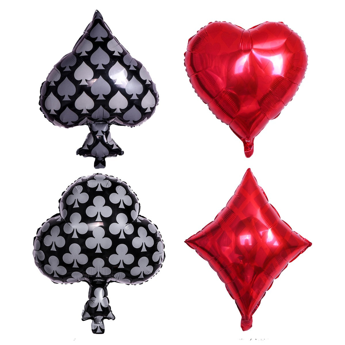 2/12PC 12/18Inch Poker Casino Latex balloon aluminum foil balloons Wedding Christmas Party Baby Shower Birthday Decoration