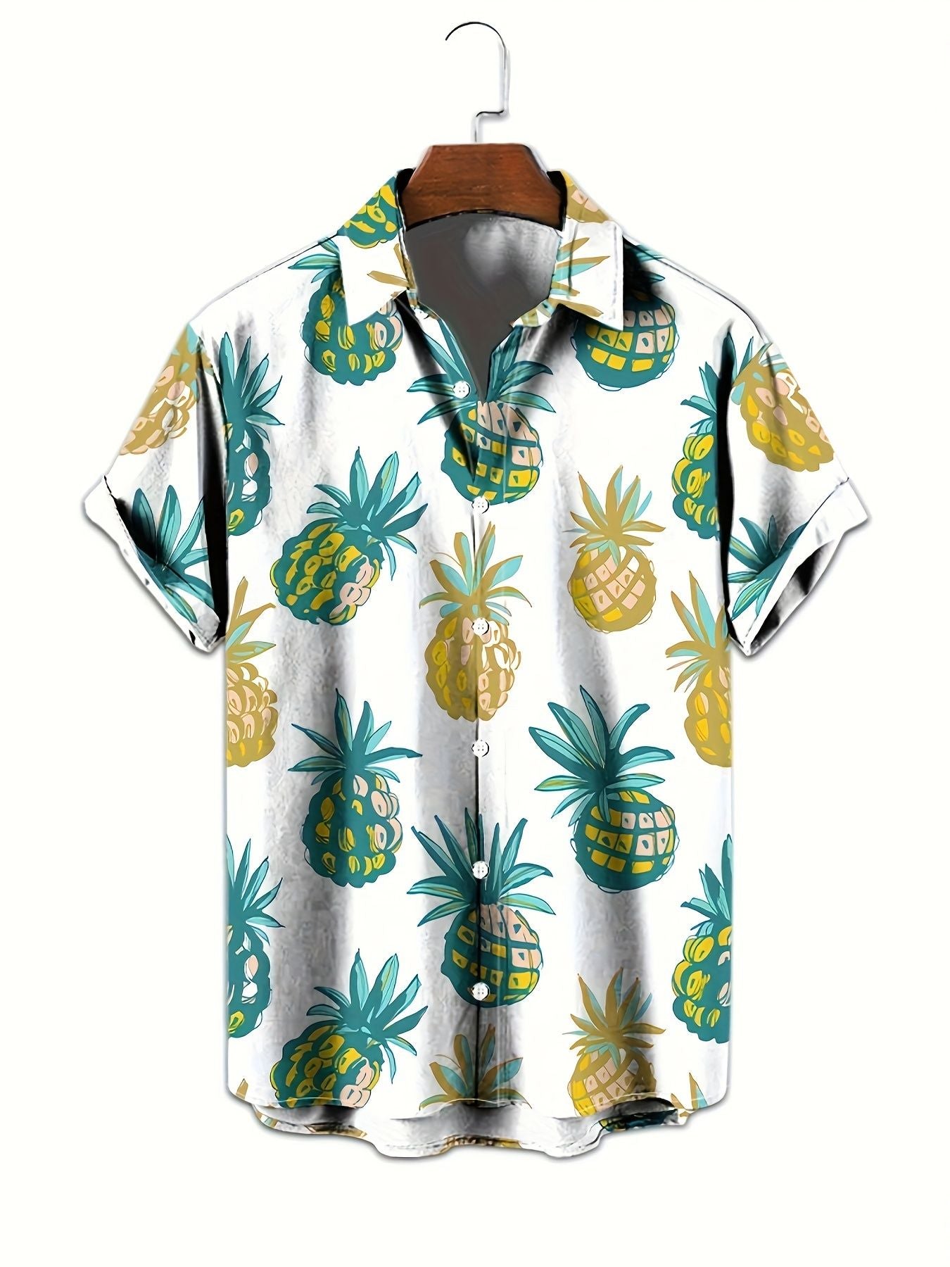 Fruit 3D Printed Fashion Men's Shirt Lemon Banana 3D Printed Summer Short Sleeve Hawaiian Shirt Beach Holiday Cool Casual Tops