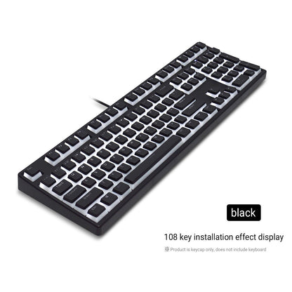 129 Teclas Pudding Keycaps Perfil OEM PBT Double Shot Keycap Para Teclado Mecânico Mx Switch Layout ISO Teclas retroiluminadas RGB