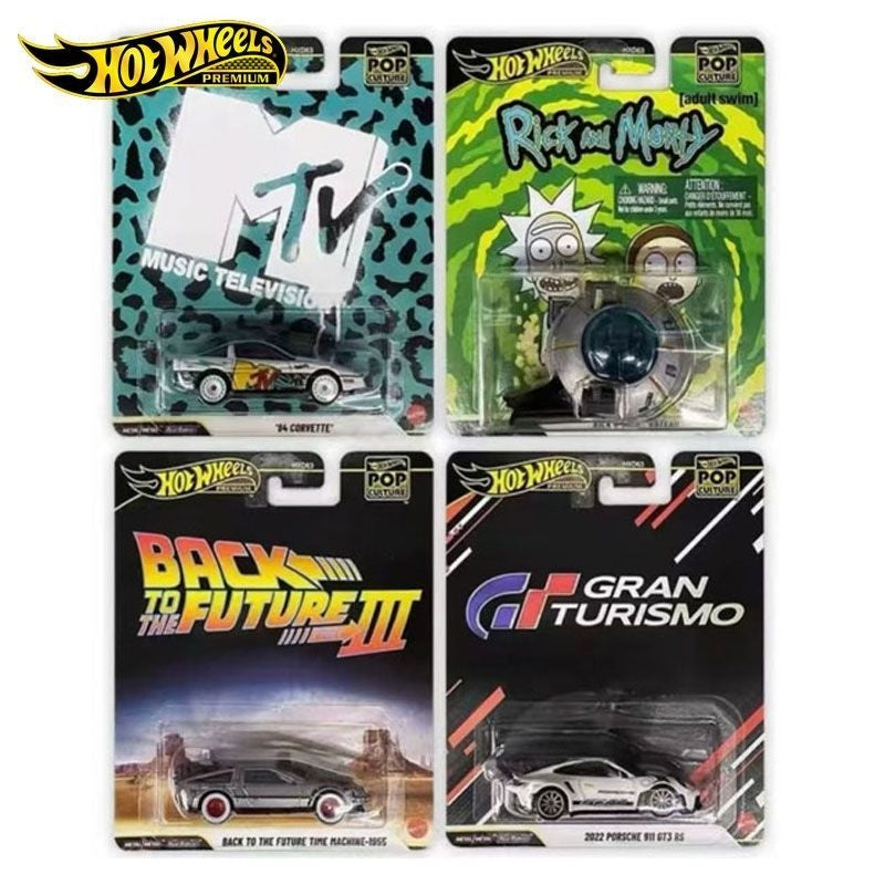 Hot Wheels Premium Réplica de Entretenimento Nave do Rick de Rick e Morty Brinquedo Colecionável de Metal Fundido Modelo Veículo Presentes