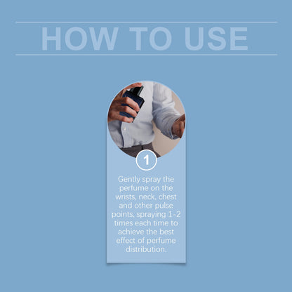 Roxelis 50ml Charmig Cologne Perfume Spray Men's Blue Domain Fragrance Lasting Scent Pheromone Flirting Romantic Dating Perfume