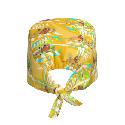 Boné cirúrgico personalizado O Rei Leão, divertido, para homens e mulheres, chapéu de esfoliação, gorro de enfermeira para dentista
