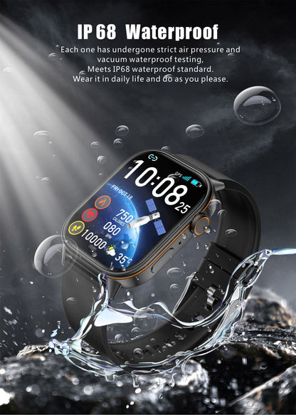 LIGE 2025 Para Android IOS GPS Smart Watch Feminino Tela HD de 2.01" Frequência Cardíaca Chamada Bluetooth Bússola IP68 À Prova D'água Smartwatch Masculino
