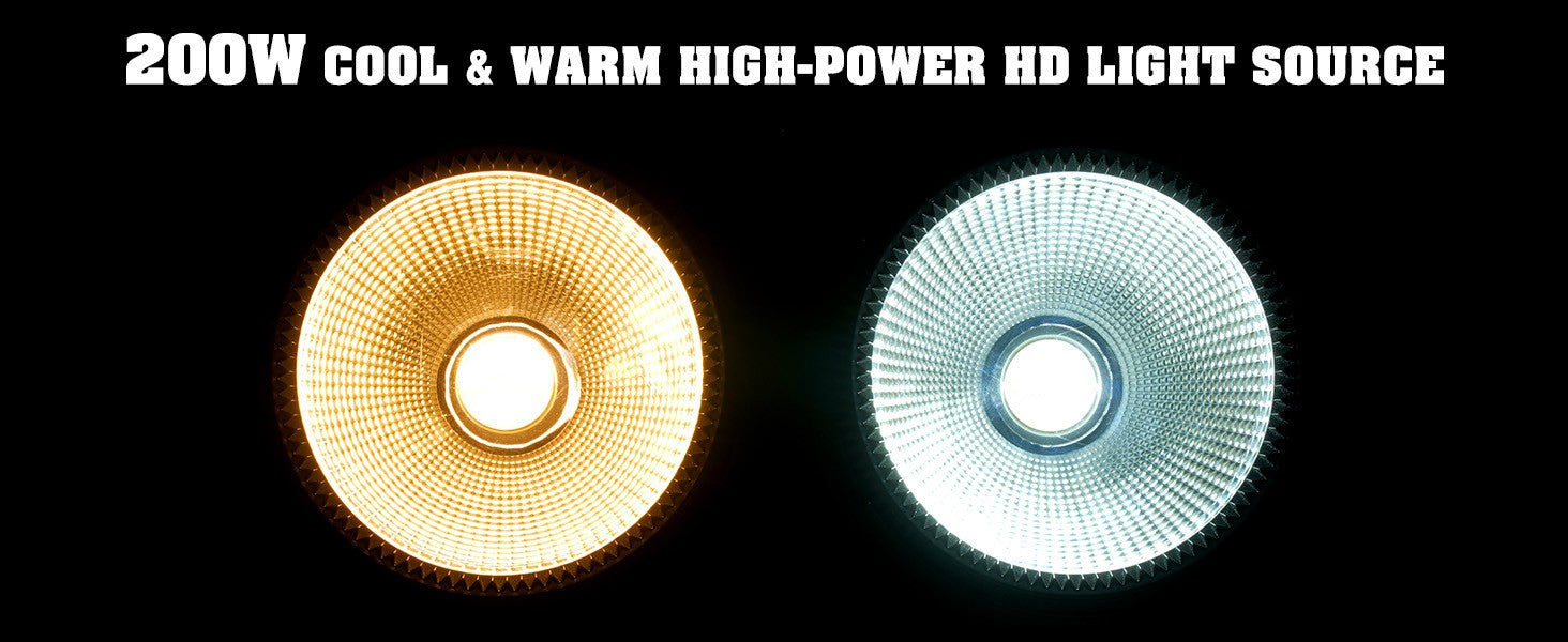 U'King 4PCS 200W COB Par Light 2x100W Blinder Lighting 2 Eyes LED 2IN1 COB Cool Warm White Lighting Party Bar DMX Stage Lighting