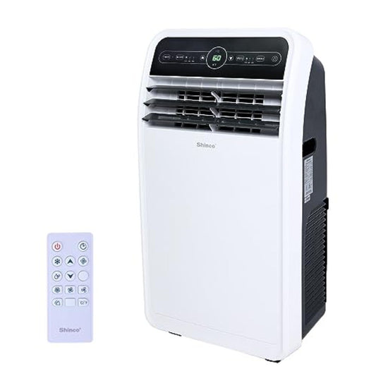 Ar Condicionado Portátil de 12000 BTUs com Modos de Refrigeração, Desumidificador e Ventilador para Ambientes de até 37m² Controle Remoto Temporizador de 24 Horas Inst