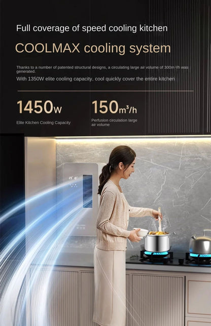Kitchen Dedicated Air Conditioner Without Outdoor Condenser Single Cooling Integrated Toilet Bathroom Wall-Mounted Refrigeration