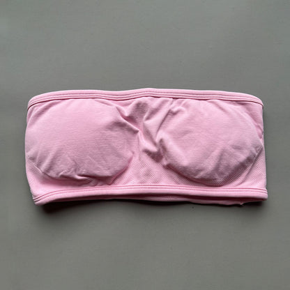 NO LOGO Backless Bandeau Sports Bra Gym Women Top Crop Tube Yoga Tops Halter Sports Seamless Bras Scrunch Workout Yoga Tank