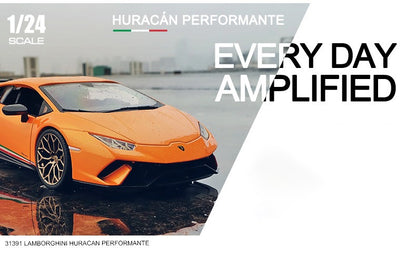 Bburago 1:24 Lamborghini Huracan Performante Carro de Liga Fundido e Veículos de Brinquedo Modelo de Carro em Miniatura para Crianças