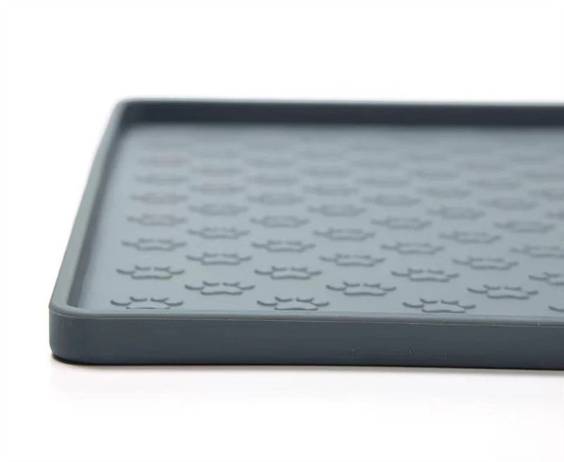 Tapete de alimentação para animais de estimação, cães e gatos, bebedouro e comedouro, tapetes para alimentação de gatos, tapete de tigela de comida para cães, almofada de silicone à prova d'água para tigela de animais de estimação