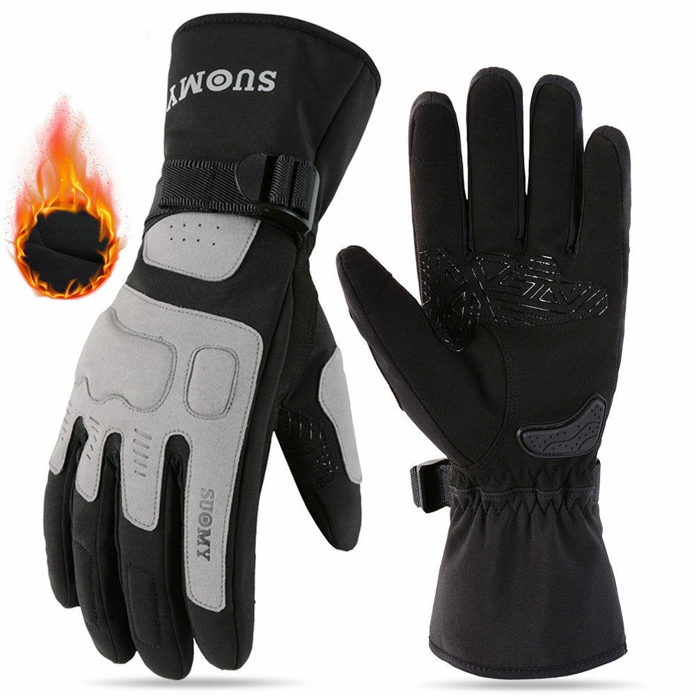 Luvas de Motocicleta Impermeáveis e Corta-Vento Guantes Moto Luvas de Pilotagem de Motocicleta Tela Sensível ao Toque Luvas de Motocross de Inverno