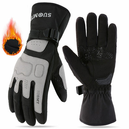 Luvas de Motocicleta Impermeáveis e Corta-Vento Guantes Moto Luvas de Pilotagem de Motocicleta Tela Sensível ao Toque Luvas de Motocross de Inverno