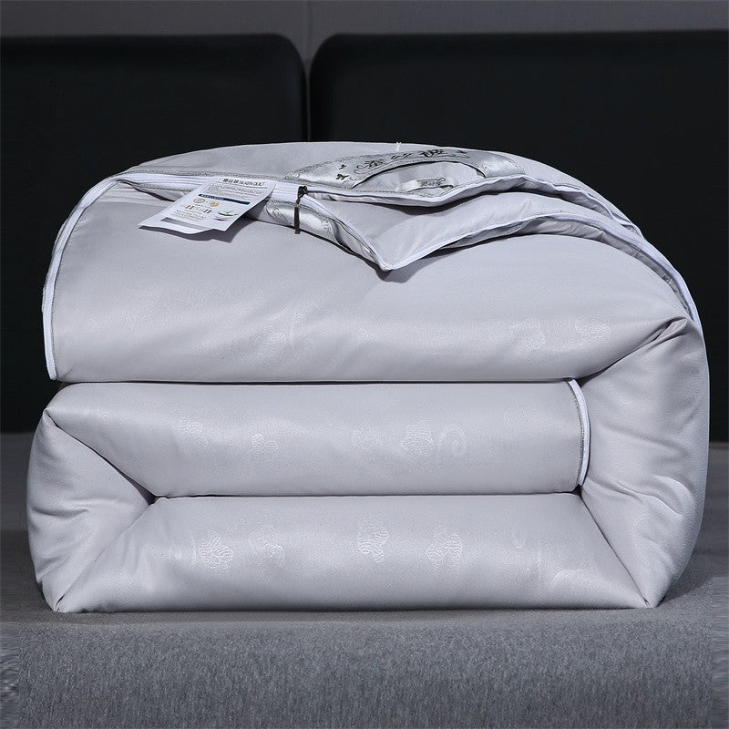 Edredom de Seda Natural Mulberry Luxuoso Queen King Size Acolchoado de Verão Inverno para Solteiro Casal Enchimento de Cama