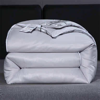 Edredom de Seda Natural Mulberry Luxuoso Queen King Size Acolchoado de Verão Inverno para Solteiro Casal Enchimento de Cama