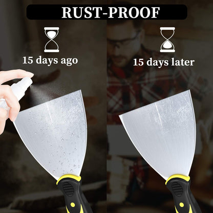 LiTuiLi Espátula de Putty de 6 Polegadas Lâmina para Acabamento de Pintura, Preenchimento, Espátula de Reboco em Aço Inoxidável Ferramentas de Construção