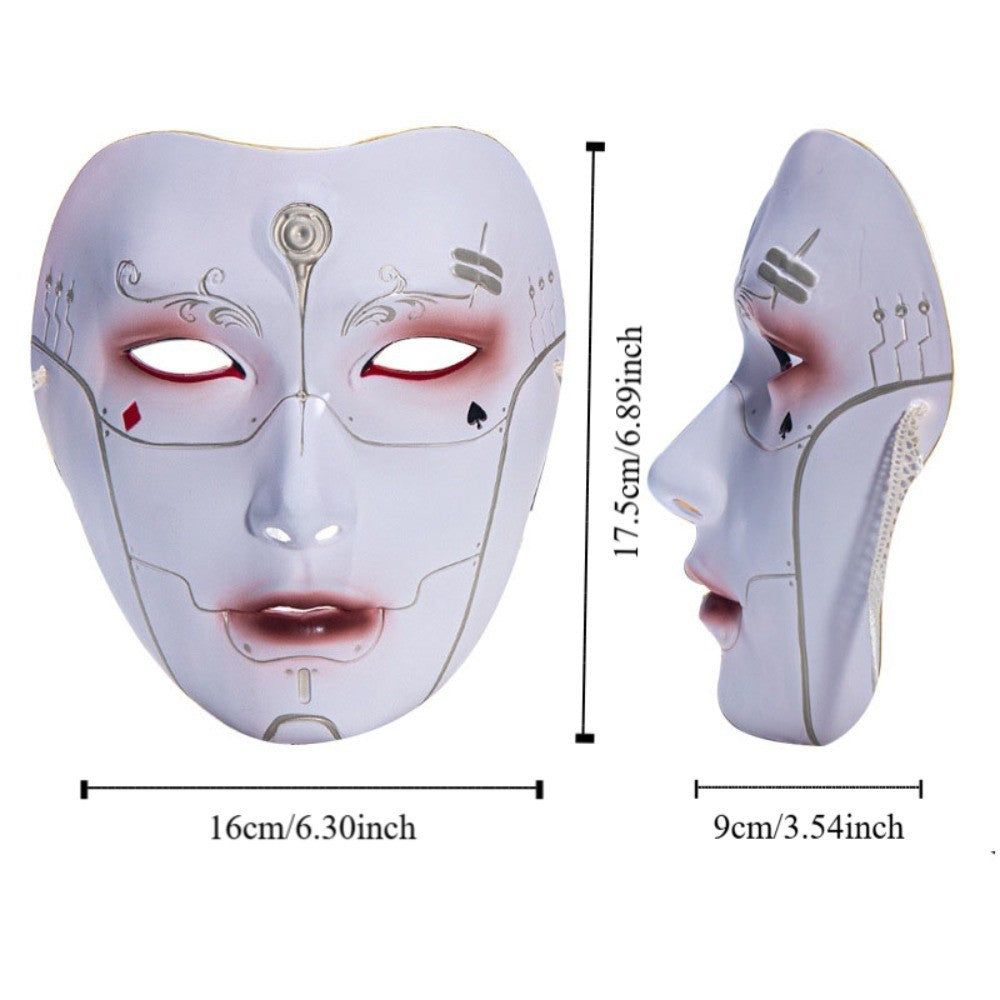 Ancient Style Machinery Beautiful Male Adult Party Beauty Mask Chinese Style Hand-painted Decorative Hanfu Accessory Mask