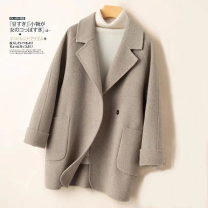 Women's Mid-length Coat Casual Thick Wool Blazer