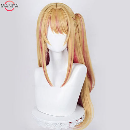 Perucas de Cosplay de Alta Qualidade Arima Kana Hoshino Akuamarin Hoshino Rubii Hoshino Ai, Fibra Resistente ao Calor, Perucas de Anime de Cosplay