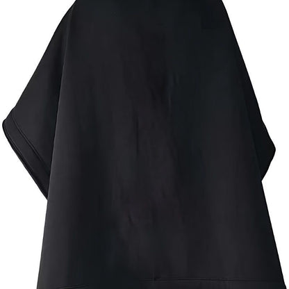 Men's Personality Cape Cape Long Bat Sleeve Coat Cape Hoodie Short Front Long Back