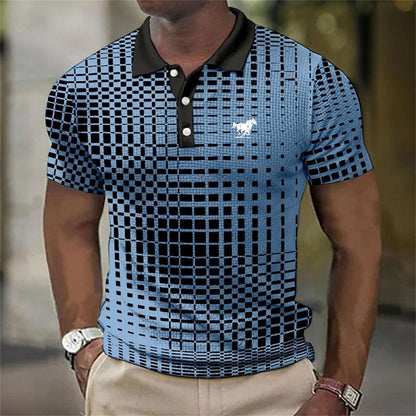 New Trending Men Summer Short Sleeve Fashion Casual Polo Shirt .