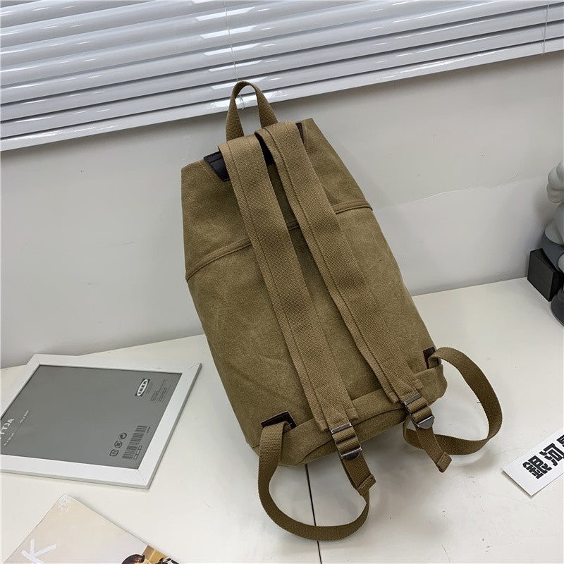 Mochilas de viagem masculinas esportivas de grande capacidade, bolsa de ombro de lona, mochila masculina para caminhada, mochila esportiva masculina, ao ar livre