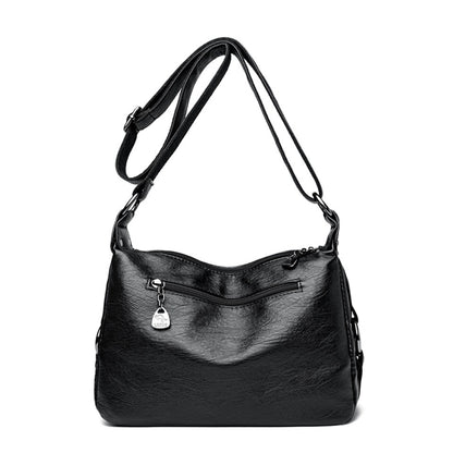 Top Quality Pu Leather Female Crossbody Multiple Pockets Bag Elegant Shoulder Bags for Women Casual Purses and Handbags Sac 2026