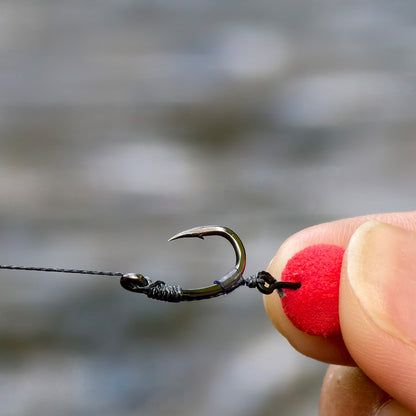 Conjunto de 6 Anzóis Sougayilang para Pesca de Carpa Europeia, Afiados com Múltiplas Camadas de Reforço de Afiação na Ponta para Pesca de Carpa