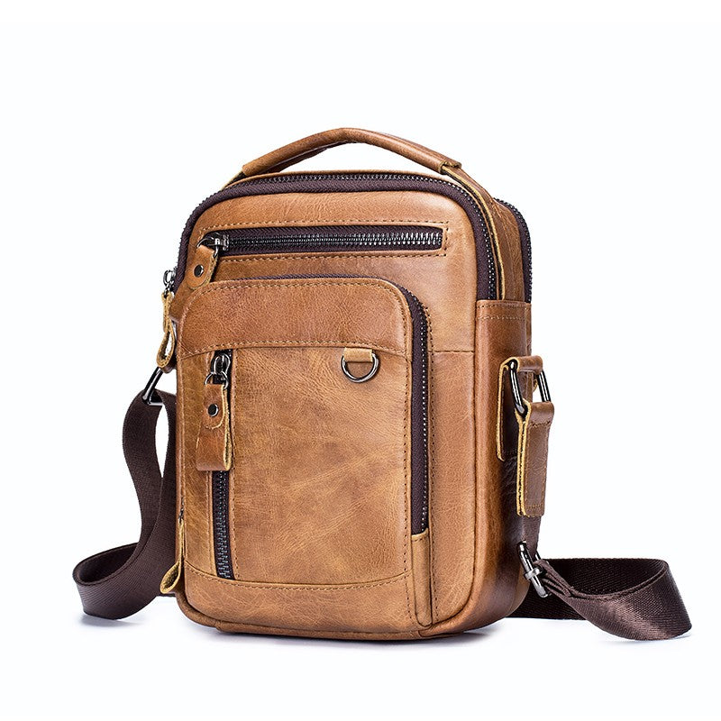 Brand 100% Genuine Leather Men's Shoulder Bags Messenger Bag for Men Crossbody Bags new Small Man Designer Handbag Bolso Male
