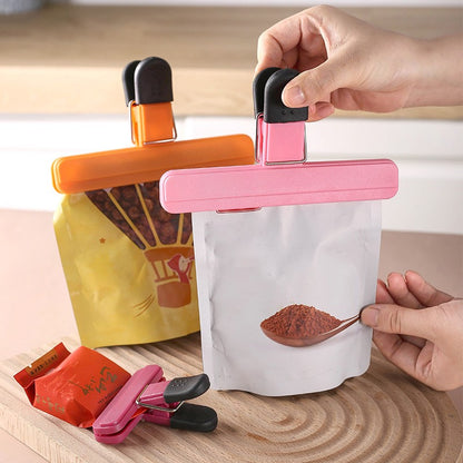 2pcs Portable Sealing Clips for Food Bags Plastic Kitchen Tool Keep Coffee/Bread/Chips/Snacks Fresh