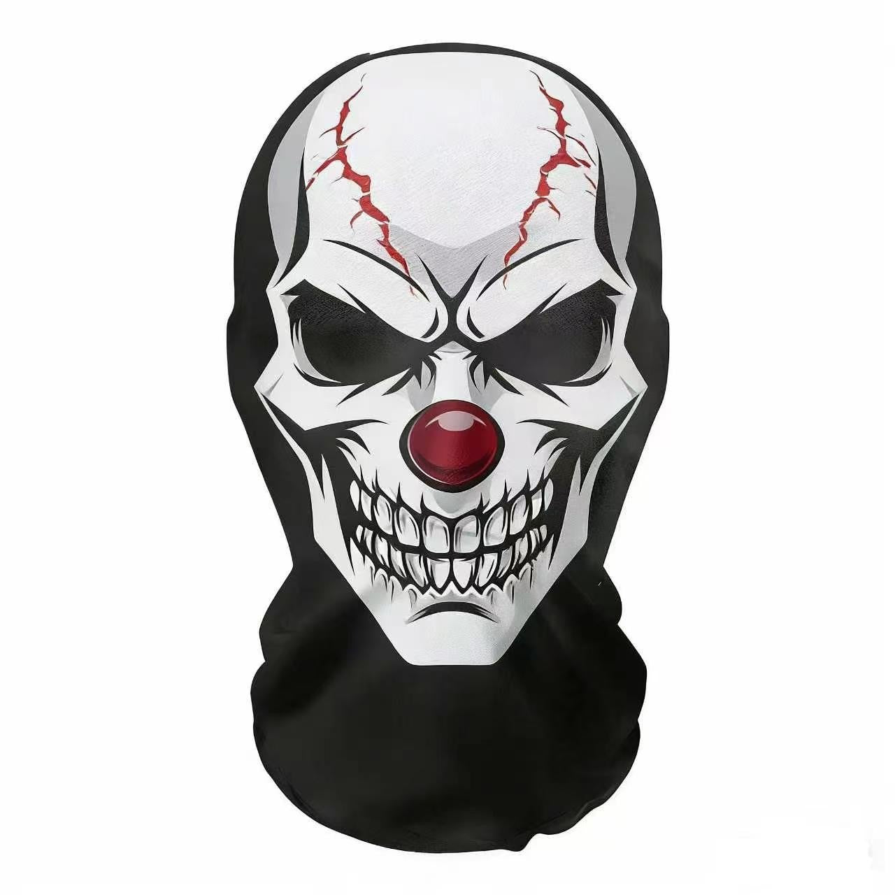 Skeleton Full Face Fashion Headgear, Breathable Mesh, Outdoor Riding, Holiday Disguise Headgear Mask