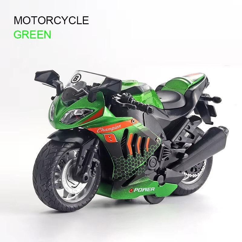 Modelo de Moto Kawasaki Escala 1:12 Miniatura em Liga Leve Brinquedo Carro Som Luz Pneus de Borracha Motocicletas Veículo Presente Perfeito para Meninos