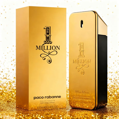 1 Million By Paco Rabanne For Men's Eau De Toilette TESTER 3.4 fl oz 100 ml Long lasting fragrance, Christmas gift