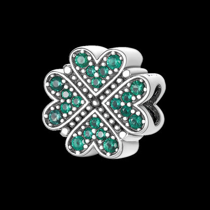 925 Sterling Silver Green Series Flower Tree Apple Pendant DIY Fine Beads Fit Original Charms Bracelet Women Jewelry Diy